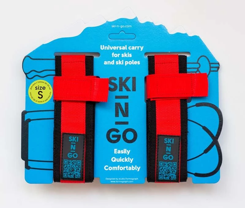 SKI-N-GO Skis&poles Holder, Red 1 SKI-N-GO Skis&poles Holder, Red