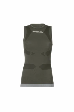 Spring Sleeveless T-shirt For Woman, Dark Grey