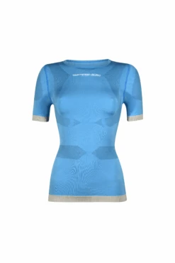 Spring Short Sleeves T-shirt For Woman, Blue