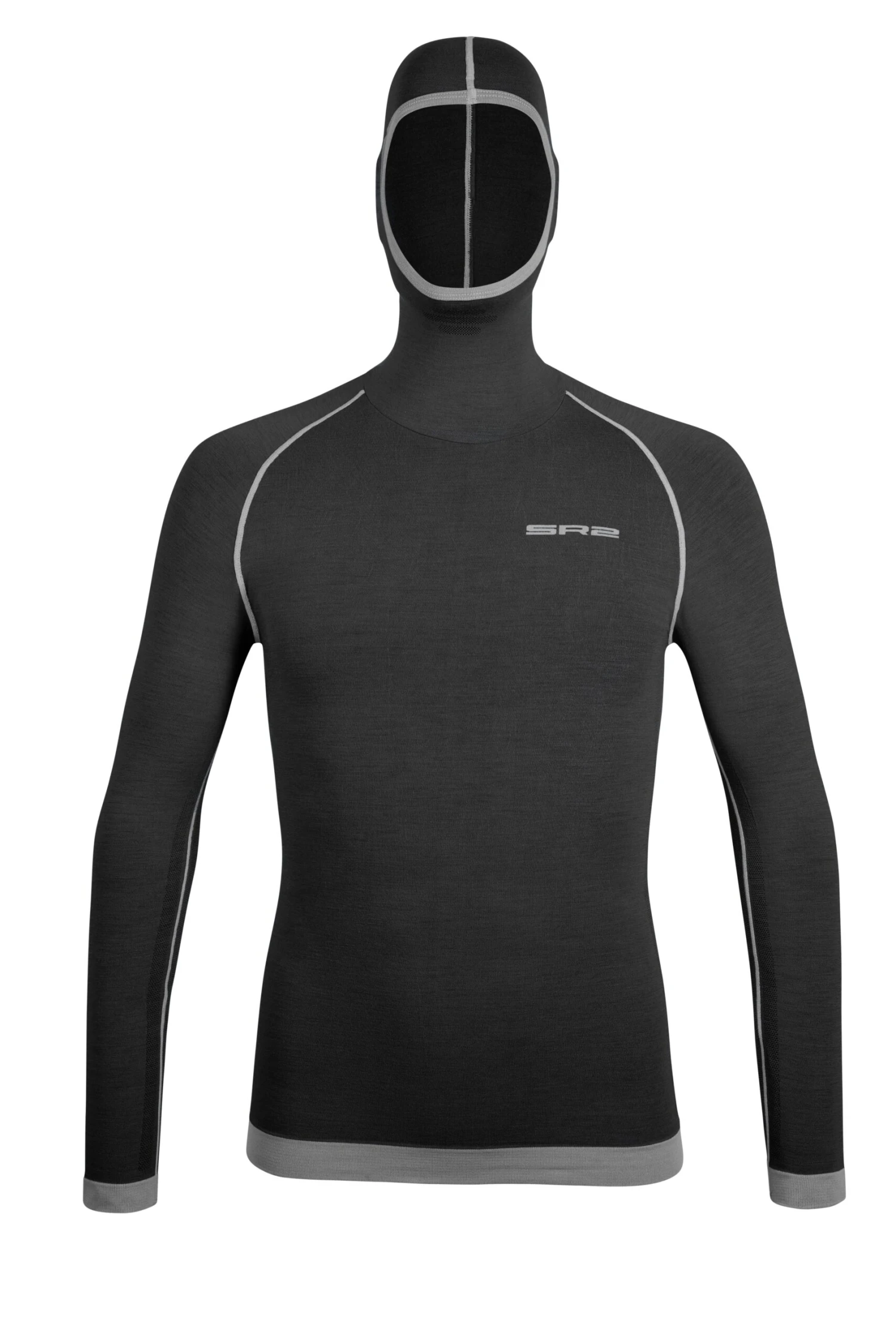 Spring Hooded Longsleeve For Man, Dark Grey 1 Spring Hooded Longsleeve For Man, Dark Grey