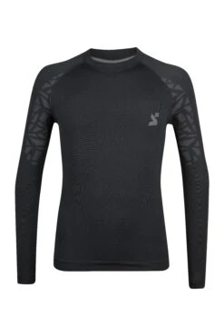 Spring Long Sleeve Training T-shirt For Man, Black