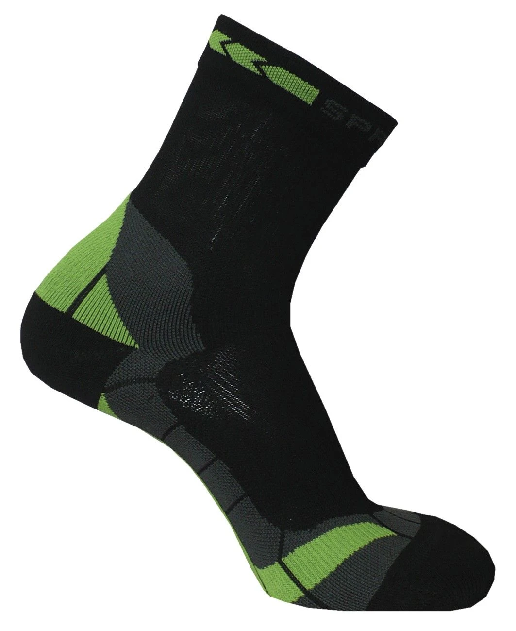 Spring Gradual Compression Short Socks, Black/Green 1 Spring Gradual Compression Short Socks, Black/Green
