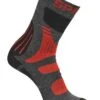 Spring Winter Warm Evolution Short Socks, Red/Grey