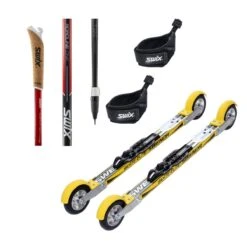 Swenor Skate Elite + Rottefella Bindings + Swix Roadline 1 Rollerski Poles